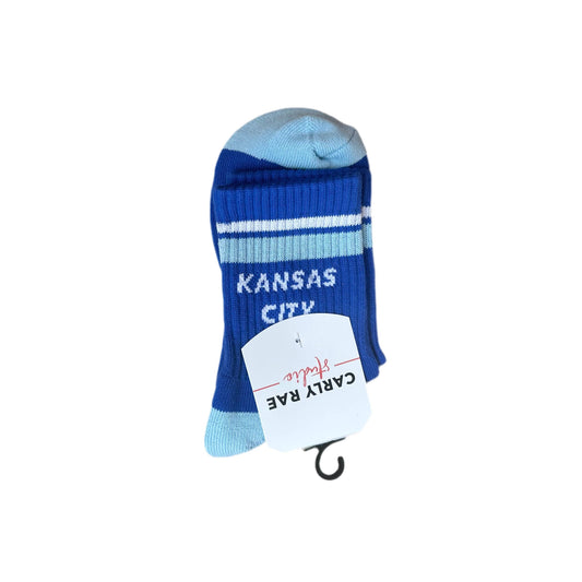 Kansas City Crew Socks - Blue w/ White & Blue