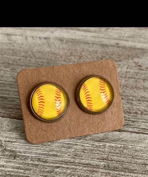 Stud Earrings - Baseball / Softball