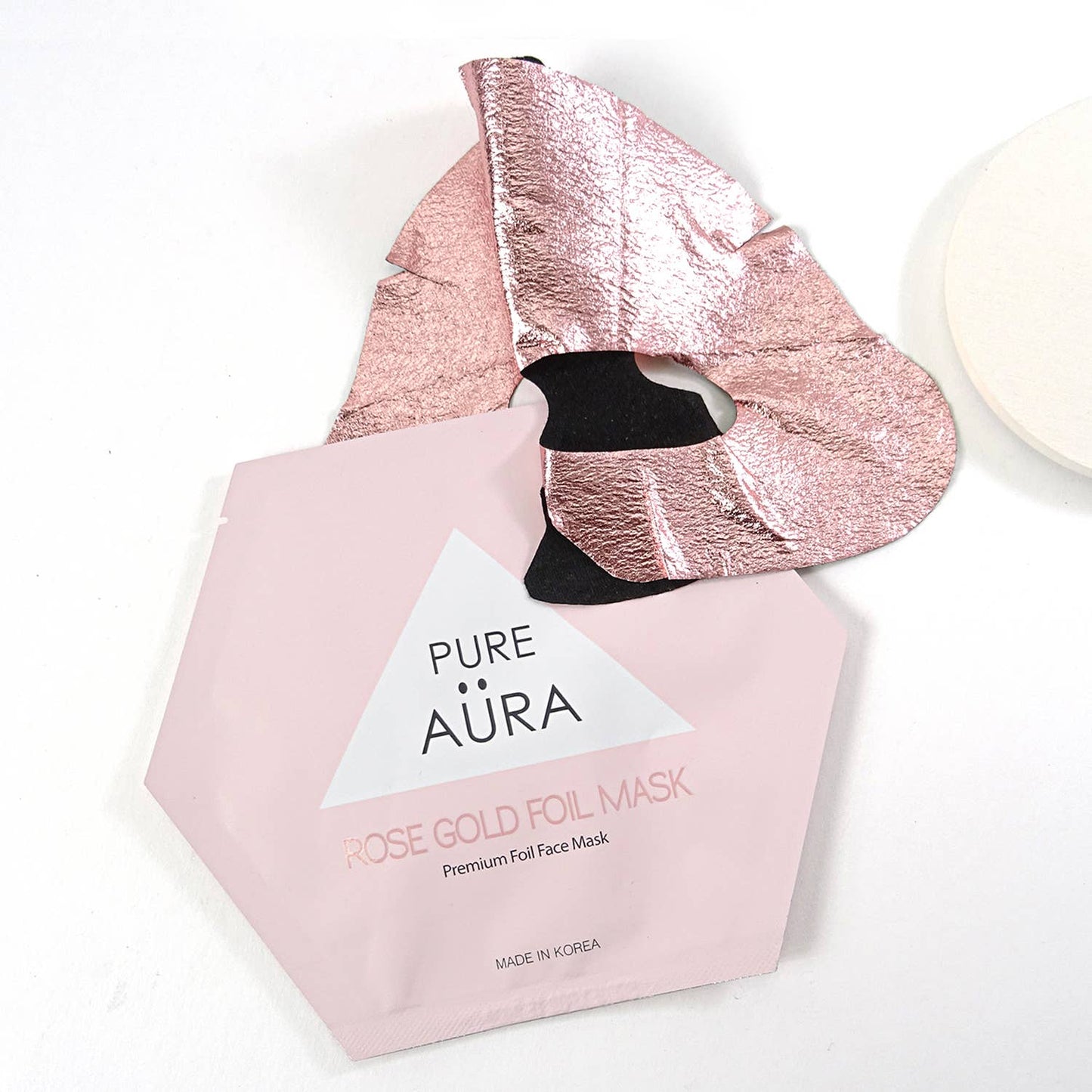 Rose Gold Foil Face Mask