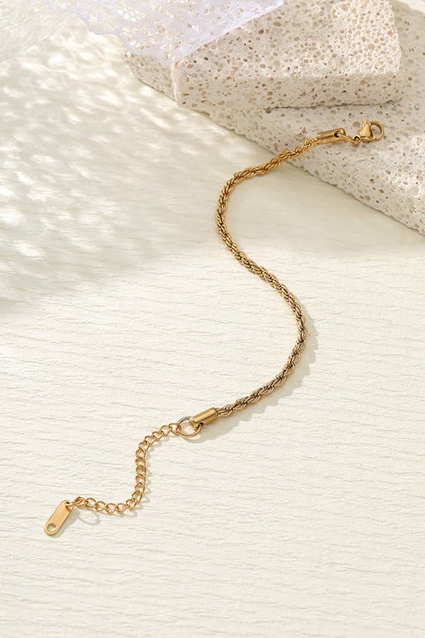 Stainless Steel Waterproof Tarnish-Free All Different Chain Bracelet