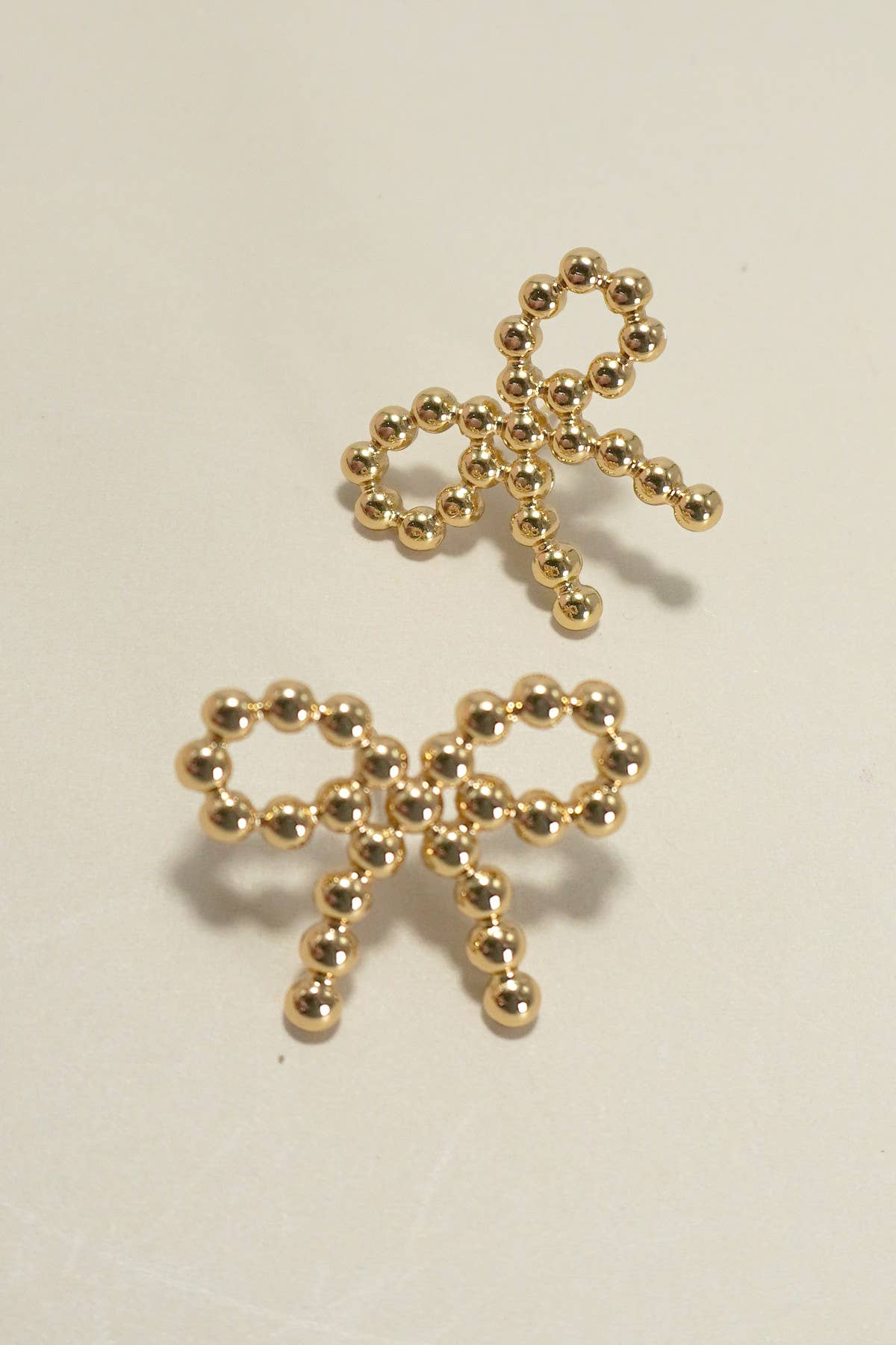 18K Stainless Steel Tarnish-Free Ball Rope Style Earrings