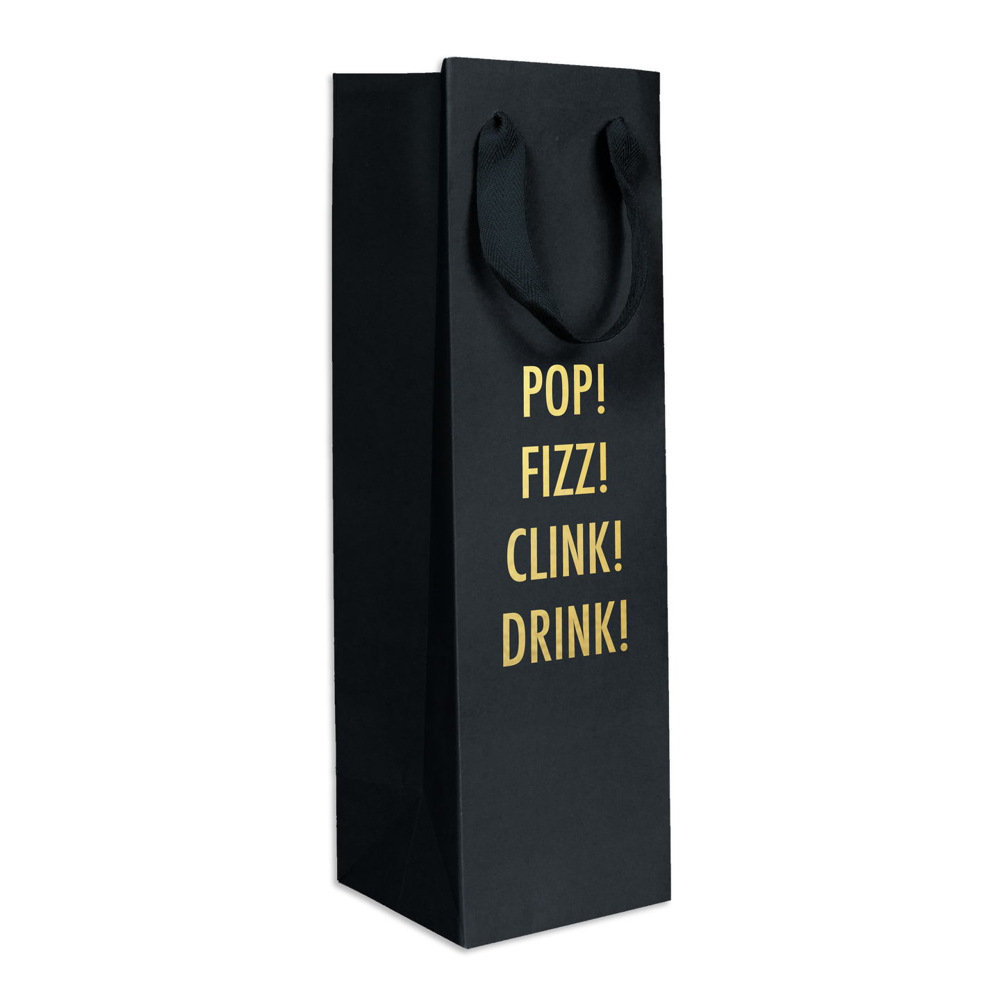 Pop Fizz - Wine Bag (Black)