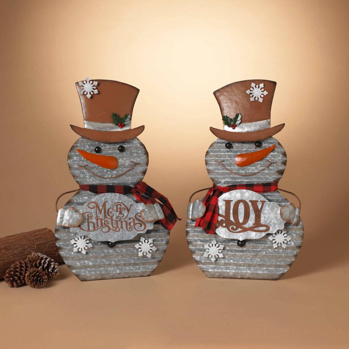 Metal Snowman Figurine