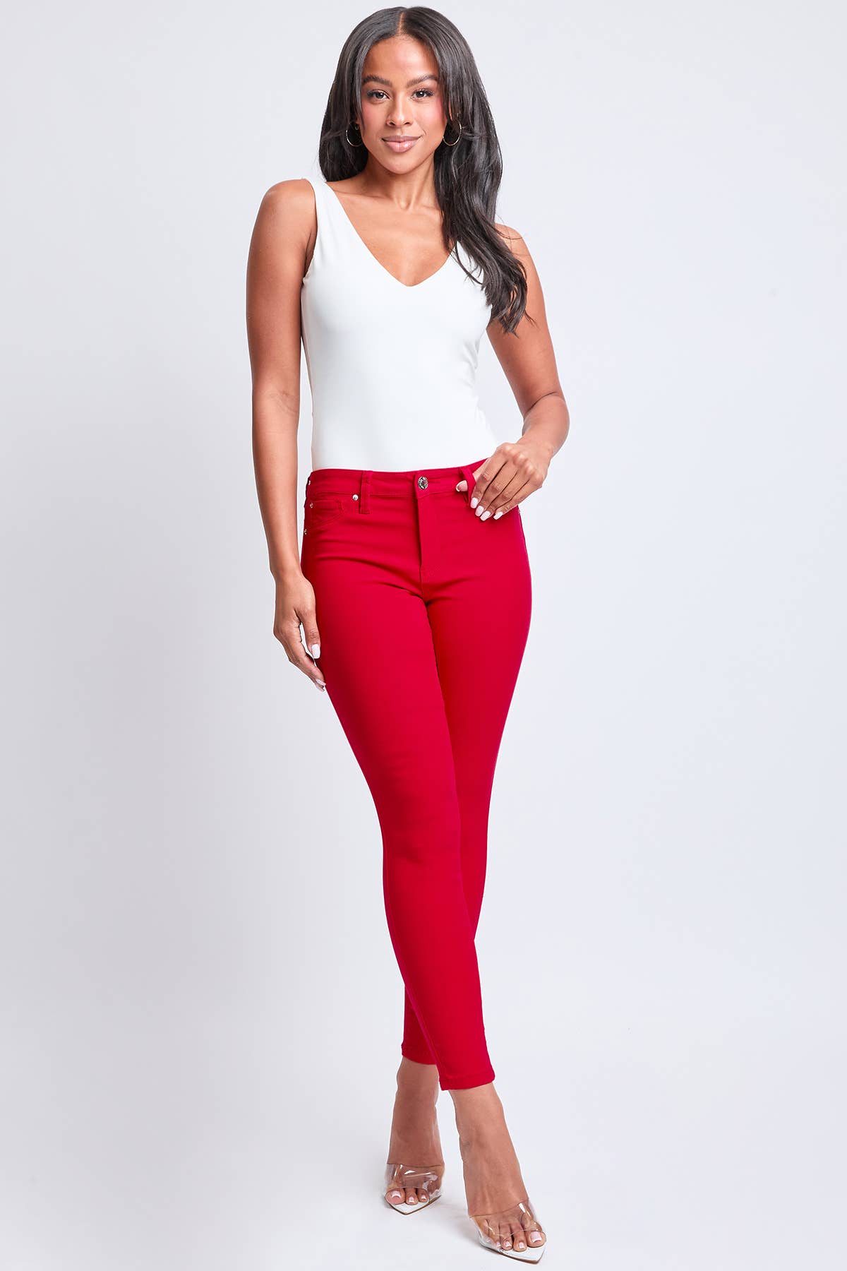Hyperstretch Mid-Rise Skinny Jean