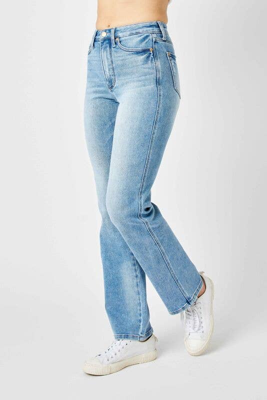 Judy Blue High-Waisted Tummy Control Straight Jeans