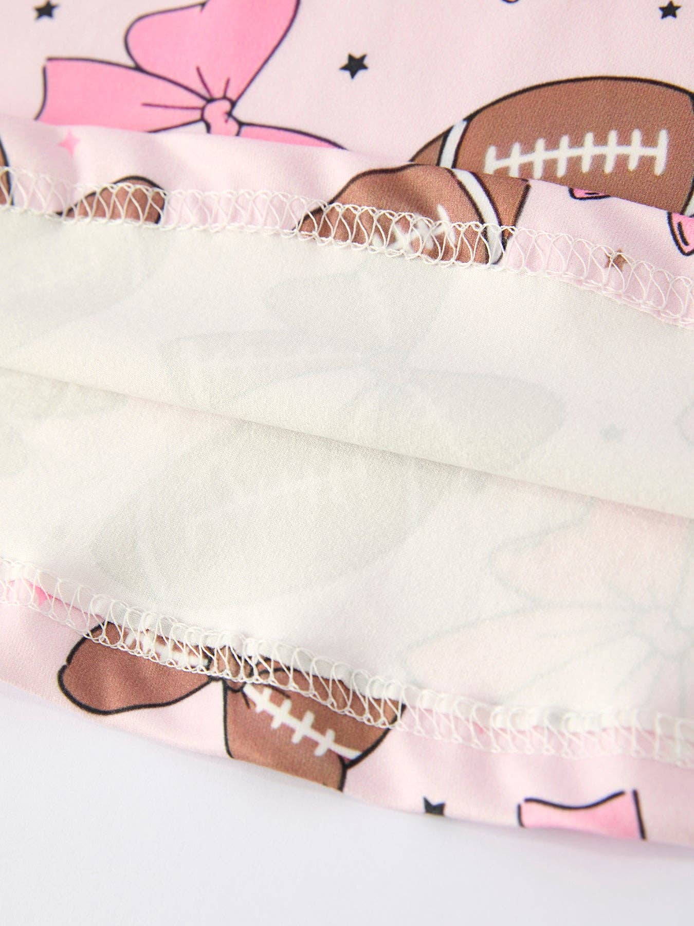 Girls Pink Dress with Football Print