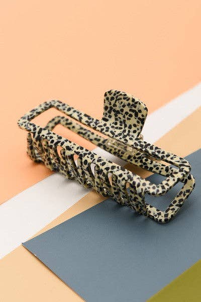 Extra Large Natural Cellulose Hair Claw