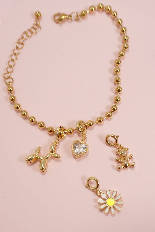 18K STAINLESS STEEL BRACELET FOR CHARMS