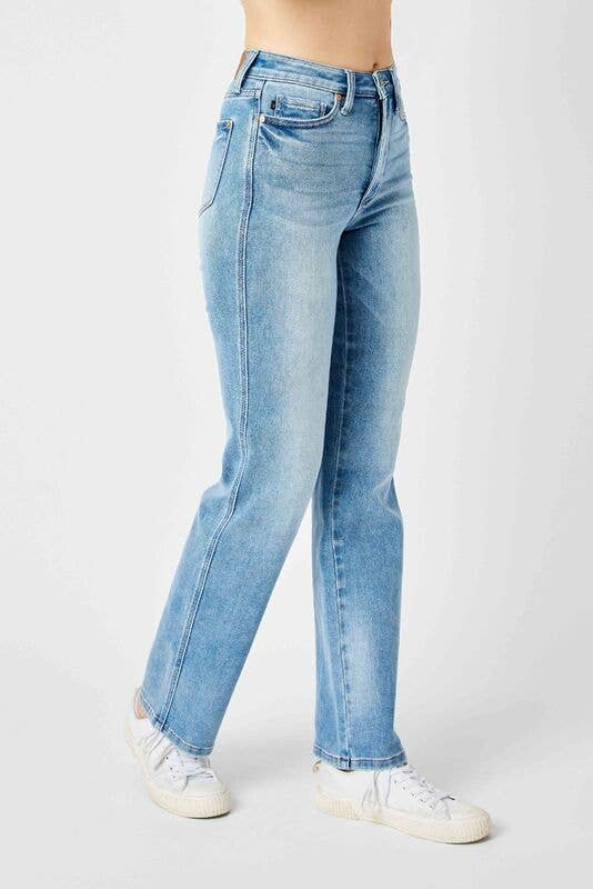 Judy Blue High-Waisted Tummy Control Straight Jeans