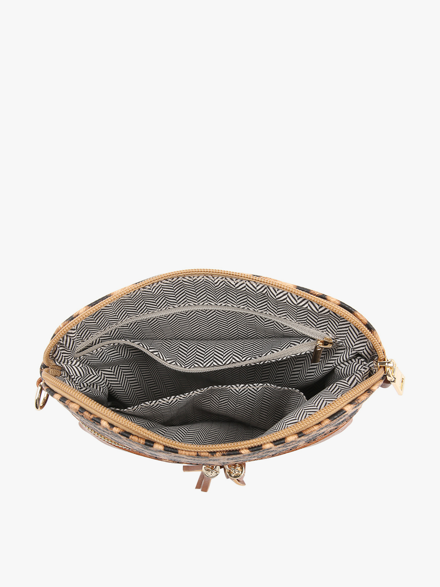 Tara Double Zip Crossbody Bag/Wristlet