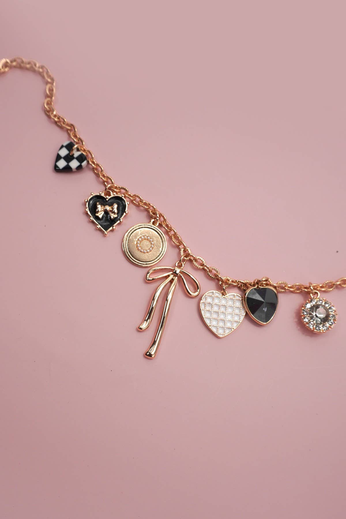 Mixed Charm Gold-Plated Necklace