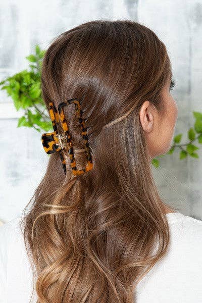 Extra Large Natural Cellulose Hair Claw