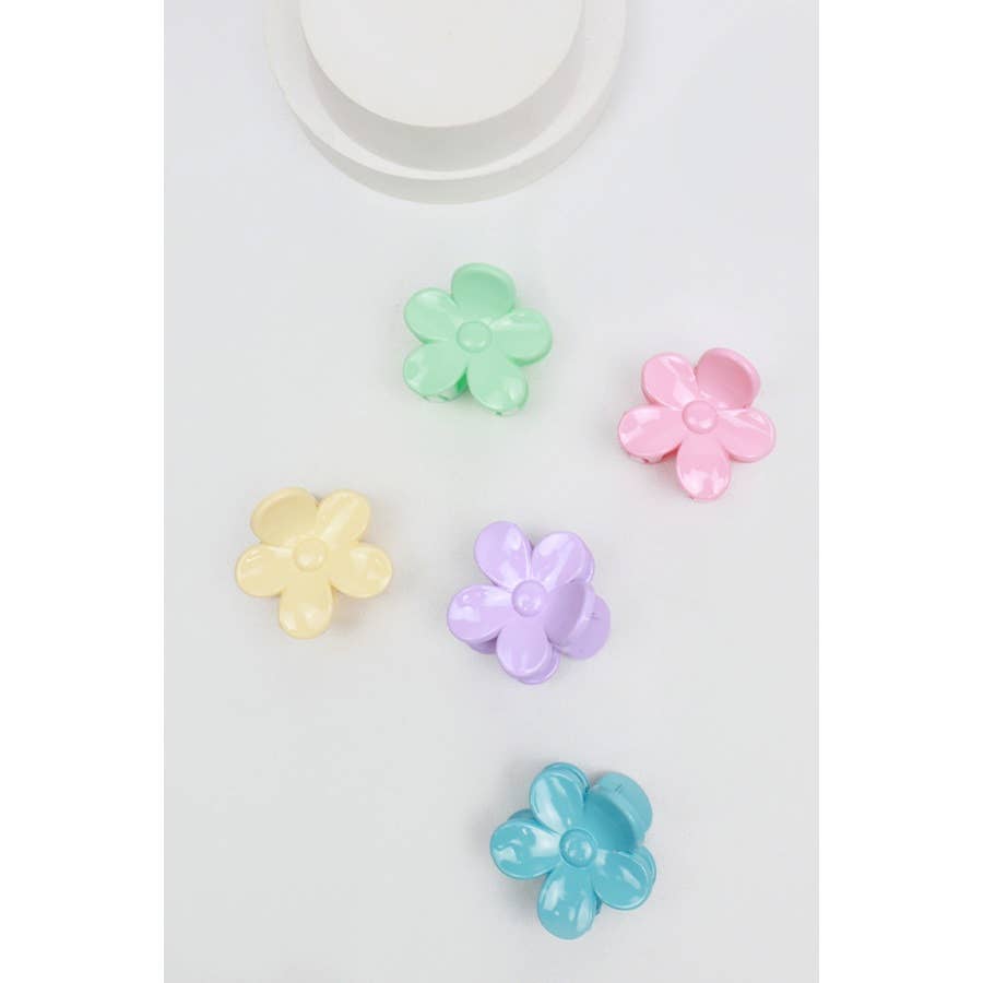 3-Pcs Mini Flower Hair Claw Set