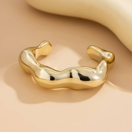 LUXURY IRREGULAR SHAPE CUFF BANGLE