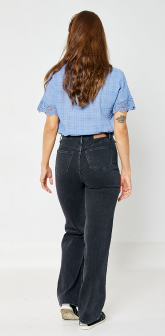 Judy Blue HIGH WAIST RIGID MAGIC 90'S KNEE DESTROY STRAIGHT -88737
