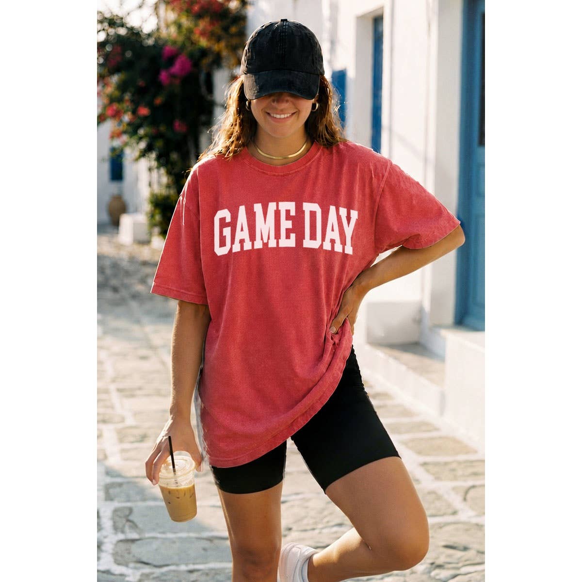 Vintage Mineral Wash Graphic Oversized Tee