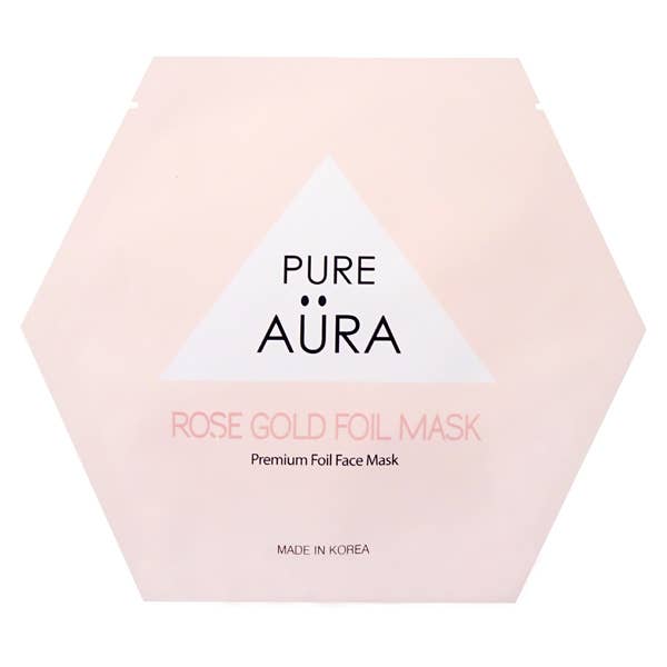 Rose Gold Foil Face Mask