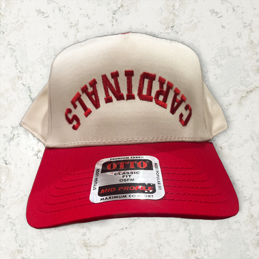 Upside Down Cardinals hat