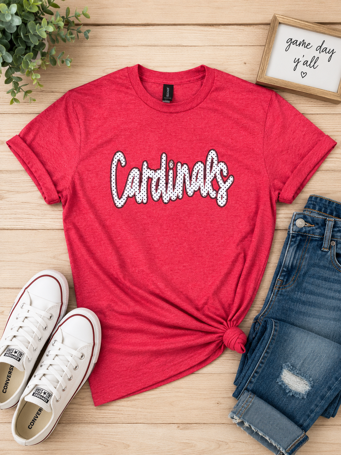 Cardinals Polka Dot Tshirt
