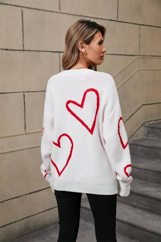 Retro Heart Sweater