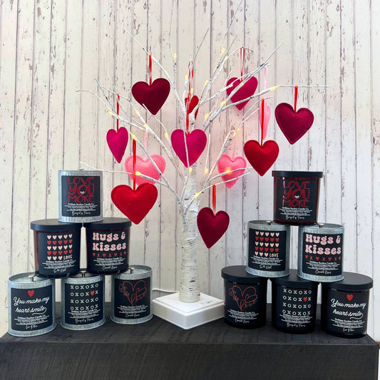 Heart Love Valentine's Soy Wax Candle - Valentines Gifts