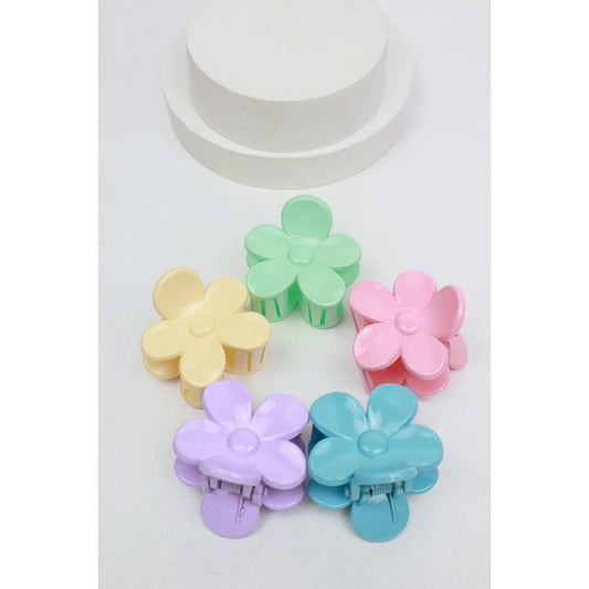 3-Pcs Mini Flower Hair Claw Set