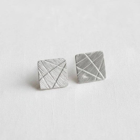 Geometric Vintage-Inspired Drop Earrings
