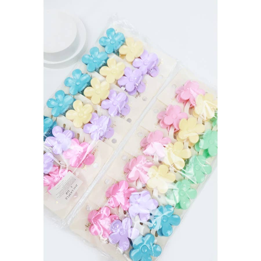 3-Pcs Mini Flower Hair Claw Set