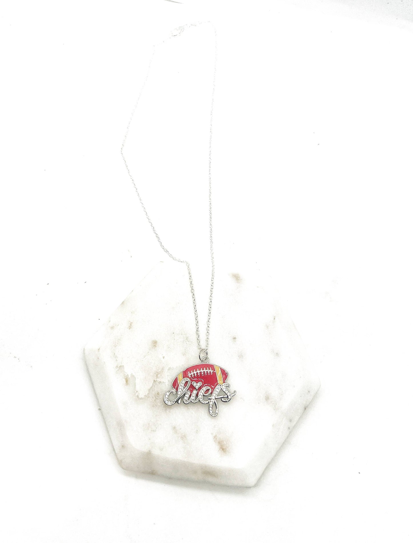 Chiefs Bling Statement Charm Necklace