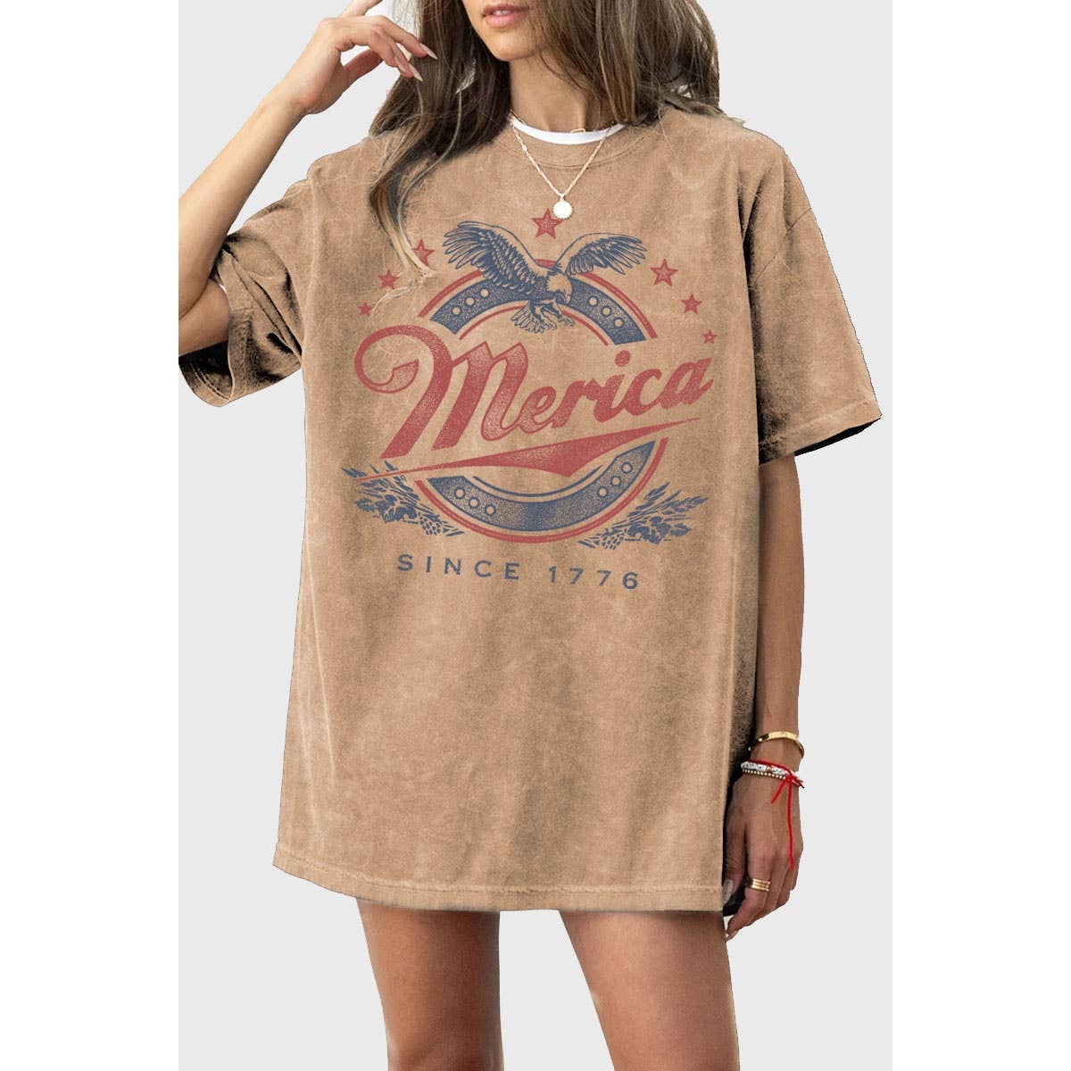 Vintage Merica Eagle Oversized Tshirt