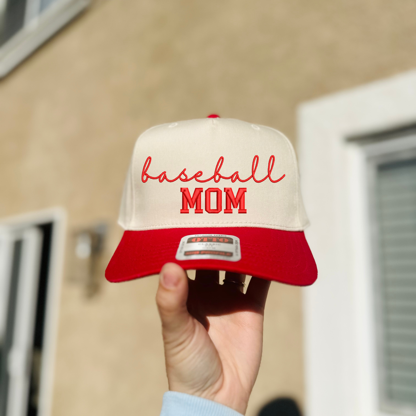 Baseball Mom Embroidered Hat