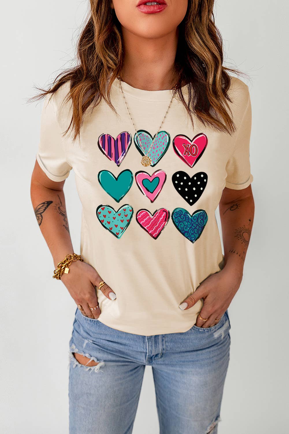 Western Fashion Valentine Graphic T-shirt