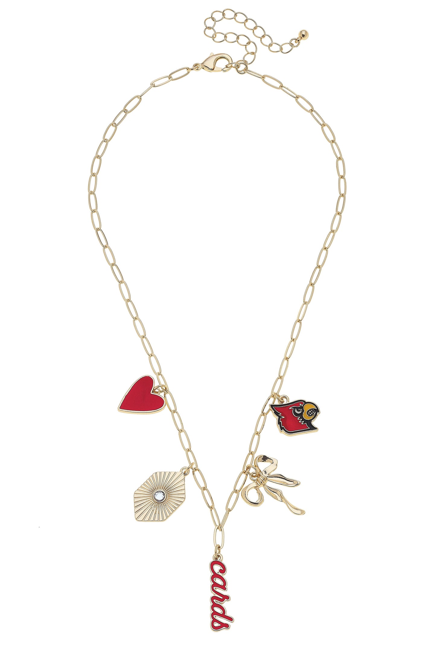 Louisville Cardinals Paper Clip Charm Collector Necklace