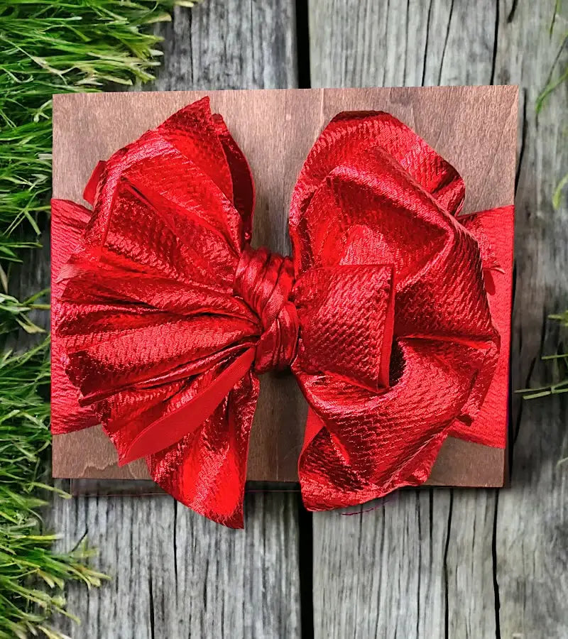 Metallic Big Tassel Printed Baby Fashion Headband