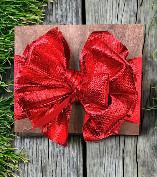 Metallic Big Tassel Printed Baby Fashion Headband