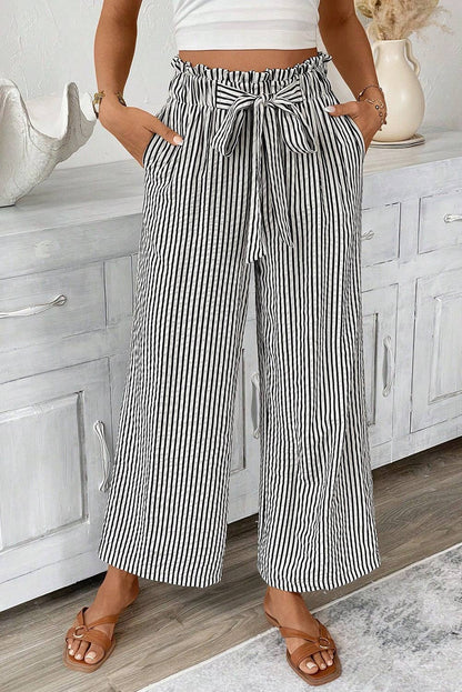 Striped Knot Natural Pocket Pants