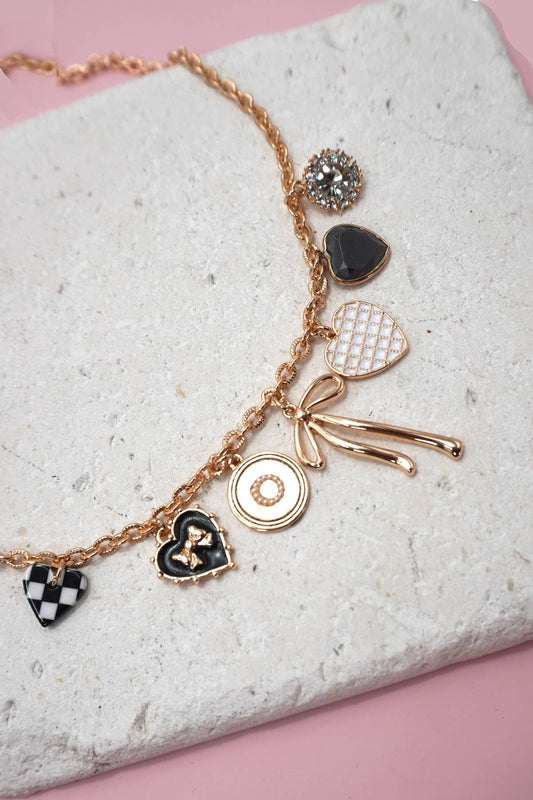 Mixed Charm Gold-Plated Necklace