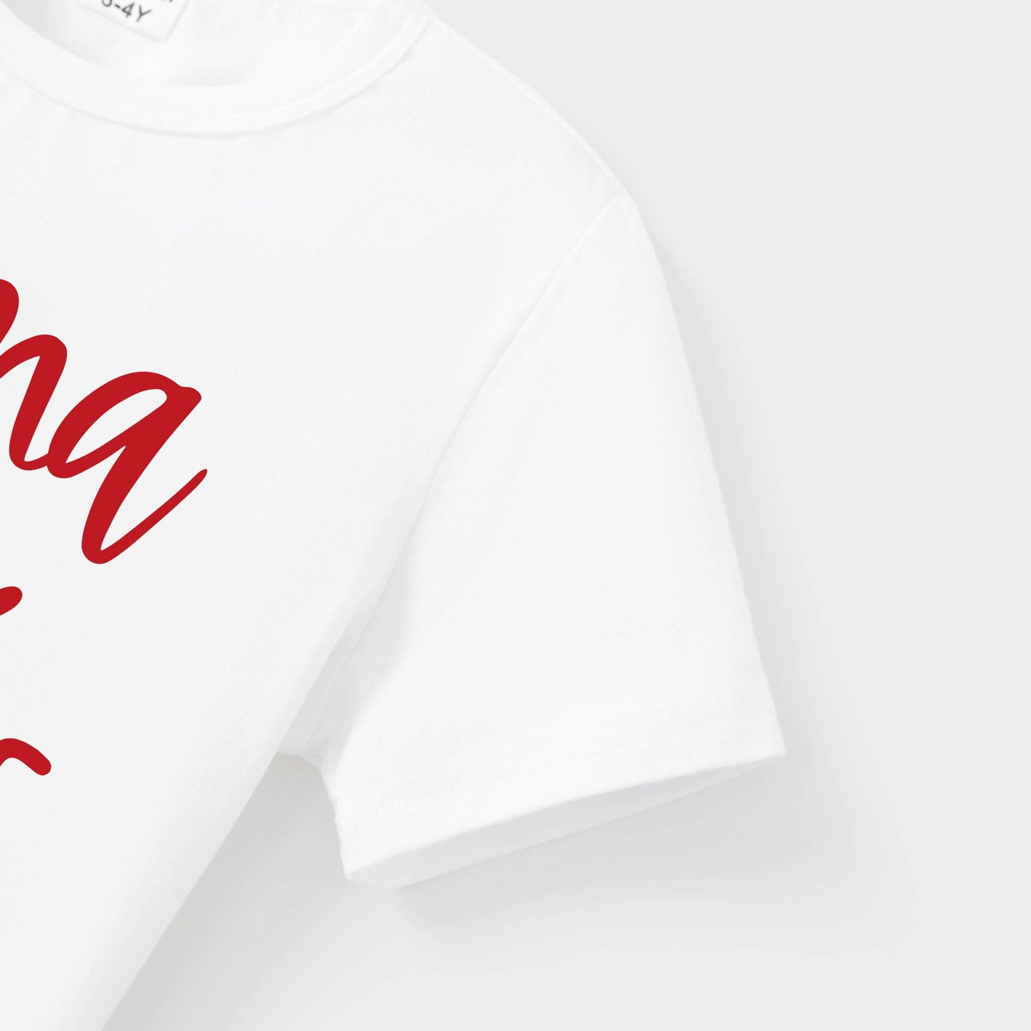 Valentine's Day Mommy and Me Cotton Letter Short-sleeve Top