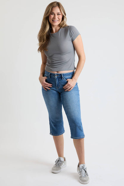 High Rise Premium Stretch Essential Capri