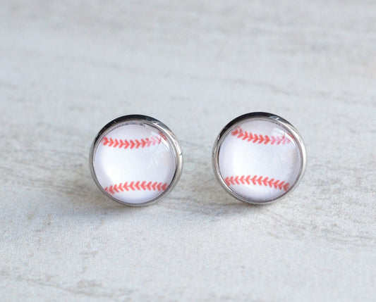 Stud Earrings - Baseball / Softball