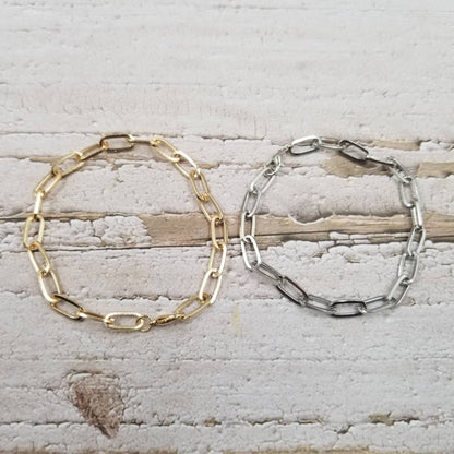 Paperclip Chain Bracelet