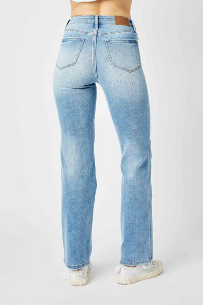 Judy Blue High-Waisted Tummy Control Straight Jeans