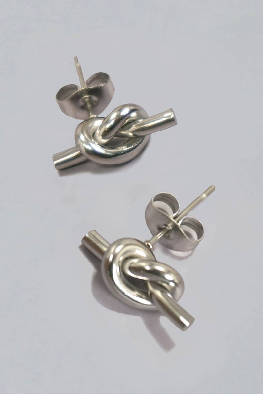 18K Stainless Steel Waterproof Knot Earrings