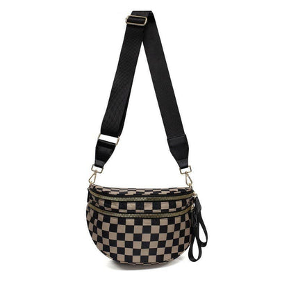 CROSSBODY ZIPPER REMOVAL STRAP SLING BUM BAG