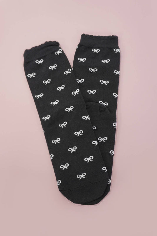MULTI BOW MID CALF LENGTH SOCKS