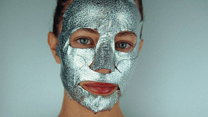 Holographic Foil Charcoal Face Mask