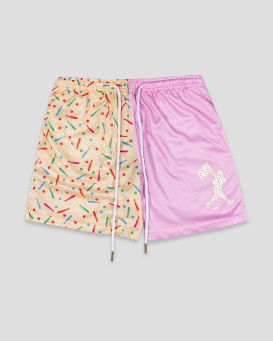 Baseballism - Batter Up Bakery Confetti Cupcake Diamond Air Mesh Shorts