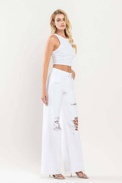 90'S VINTAGE SUPER HIGH RISE LOOSE JEANS
