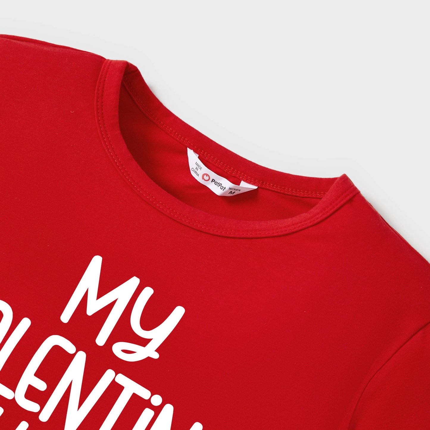 Valentine's Day Mommy and Me Cotton Letter Short-sleeve Top
