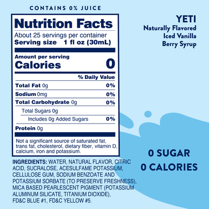 Sugar Free Yeti Syrup